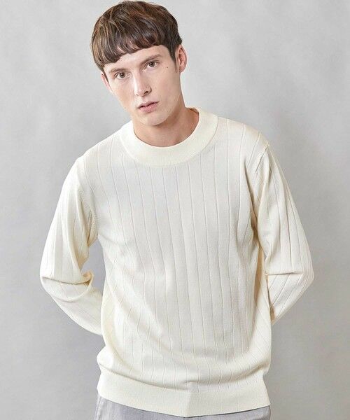 MEN'S BIGI / メンズビギ ニット・セーター | 【 吸湿・発熱・保温】ウォッシャブル モックネックニット | 詳細1