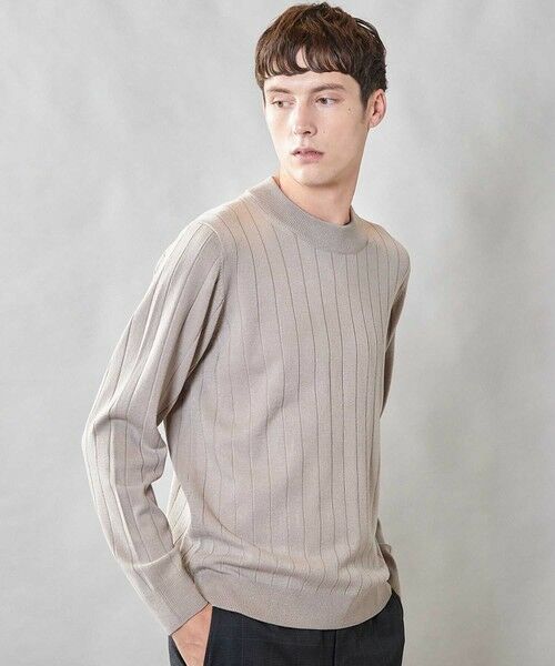 MEN'S BIGI / メンズビギ ニット・セーター | 【 吸湿・発熱・保温】ウォッシャブル モックネックニット | 詳細8