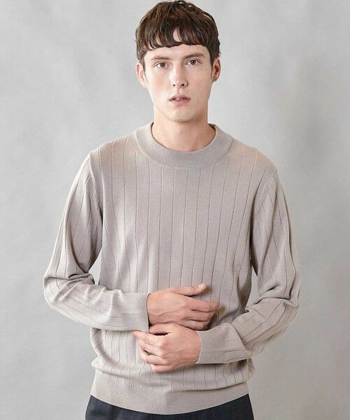 MEN'S BIGI / メンズビギ ニット・セーター | 【 吸湿・発熱・保温】ウォッシャブル モックネックニット | 詳細9