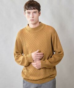 MEN'S BIGI / メンズビギ ニット・セーター | 【ウォッシャブル素材】モックネックハイゲージ ウール混ニット