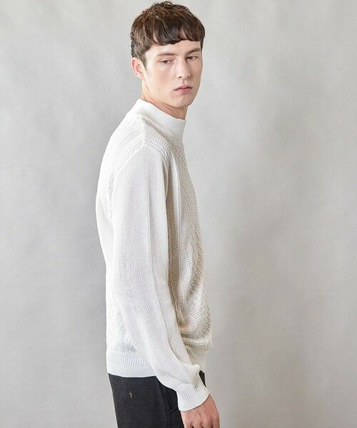 MEN'S BIGI / メンズビギ ニット・セーター | 【ウォッシャブル素材】モックネックハイゲージ ウール混ニット | 詳細2