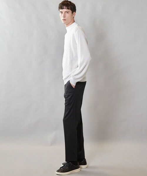 MEN'S BIGI / メンズビギ ニット・セーター | 【ウォッシャブル素材】モックネックハイゲージ ウール混ニット | 詳細5