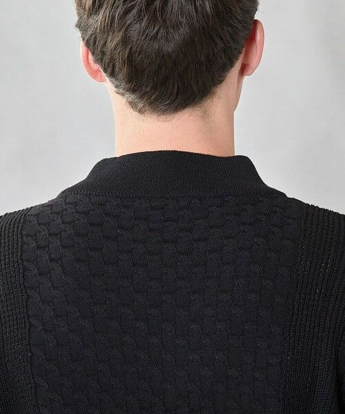 MEN'S BIGI / メンズビギ ニット・セーター | 【ウォッシャブル素材】モックネックハイゲージ ウール混ニット | 詳細14
