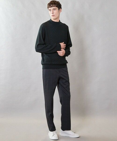 MEN'S BIGI / メンズビギ ニット・セーター | 【ウォッシャブル素材】モックネックハイゲージ ウール混ニット | 詳細25