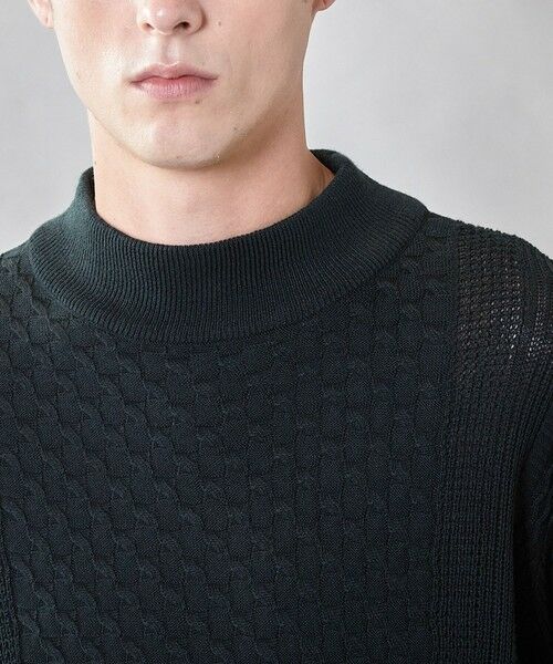 MEN'S BIGI / メンズビギ ニット・セーター | 【ウォッシャブル素材】モックネックハイゲージ ウール混ニット | 詳細27