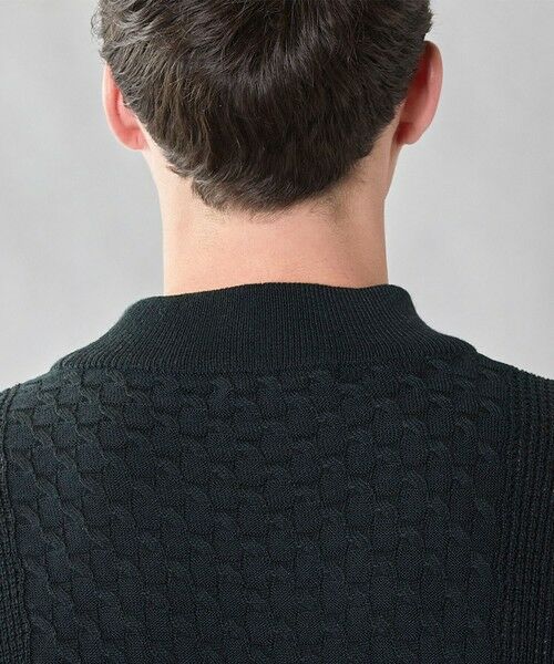 MEN'S BIGI / メンズビギ ニット・セーター | 【ウォッシャブル素材】モックネックハイゲージ ウール混ニット | 詳細28