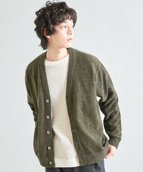 MEN'S BIGI / メンズビギ スウェット | フェイクスエードポンチ×前身頃ポリニット | 詳細9