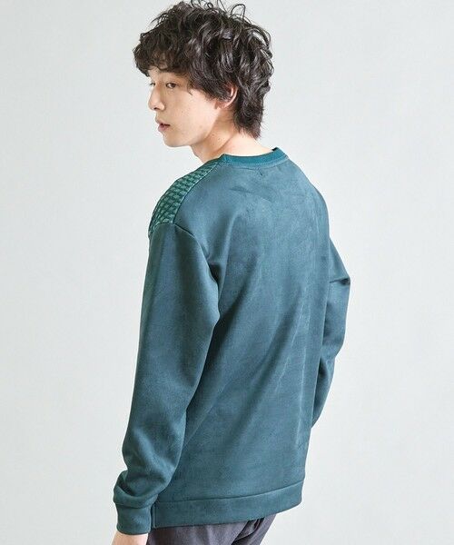 MEN'S BIGI / メンズビギ スウェット | フェイクスエードポンチ×前身頃ポリニット | 詳細20