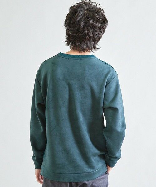MEN'S BIGI / メンズビギ スウェット | フェイクスエードポンチ×前身頃ポリニット | 詳細21