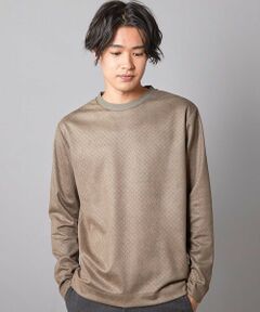 MEN'S BIGI / メンズビギ Tシャツ | エンボスリンクスフェイクスウェードロンT