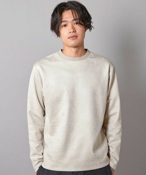 MEN'S BIGI / メンズビギ Tシャツ | エンボスリンクスフェイクスウェードロンT | 詳細1