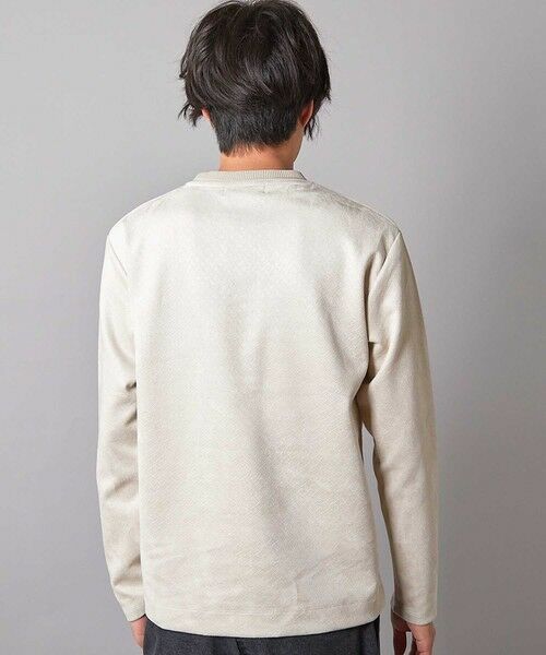 MEN'S BIGI / メンズビギ Tシャツ | エンボスリンクスフェイクスウェードロンT | 詳細3