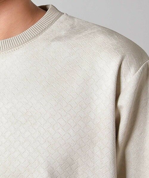 MEN'S BIGI / メンズビギ Tシャツ | エンボスリンクスフェイクスウェードロンT | 詳細4