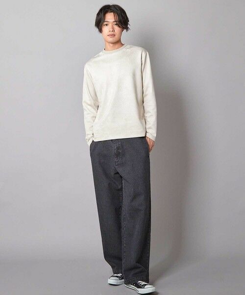 MEN'S BIGI / メンズビギ Tシャツ | エンボスリンクスフェイクスウェードロンT | 詳細5