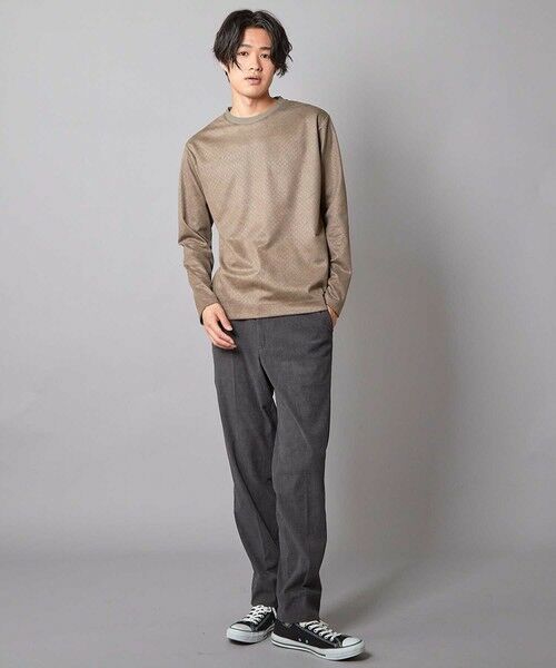 MEN'S BIGI / メンズビギ Tシャツ | エンボスリンクスフェイクスウェードロンT | 詳細10