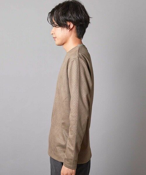 MEN'S BIGI / メンズビギ Tシャツ | エンボスリンクスフェイクスウェードロンT | 詳細7