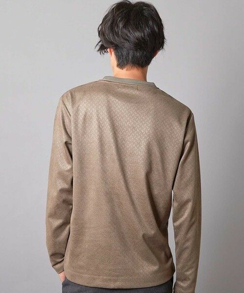 MEN'S BIGI / メンズビギ Tシャツ | エンボスリンクスフェイクスウェードロンT | 詳細8