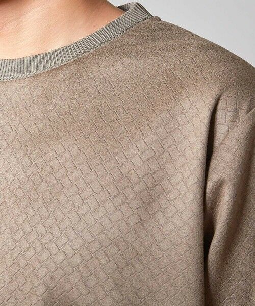 MEN'S BIGI / メンズビギ Tシャツ | エンボスリンクスフェイクスウェードロンT | 詳細9