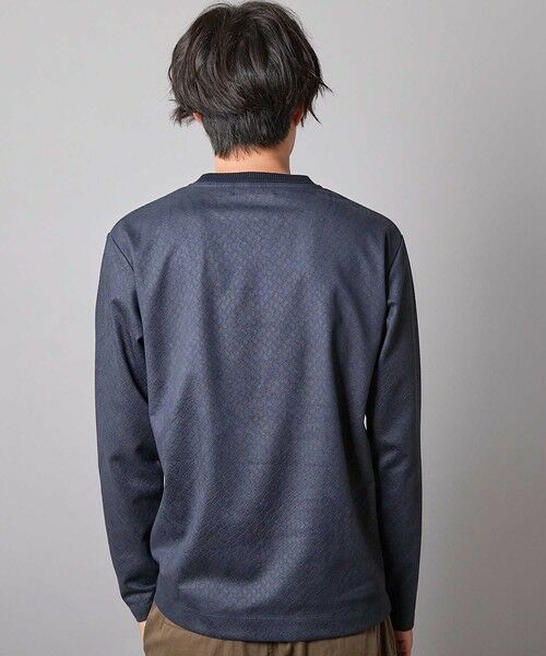 MEN'S BIGI / メンズビギ Tシャツ | エンボスリンクスフェイクスウェードロンT | 詳細13