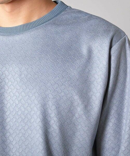 MEN'S BIGI / メンズビギ Tシャツ | エンボスリンクスフェイクスウェードロンT | 詳細19