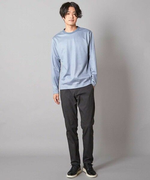 MEN'S BIGI / メンズビギ Tシャツ | エンボスリンクスフェイクスウェードロンT | 詳細20