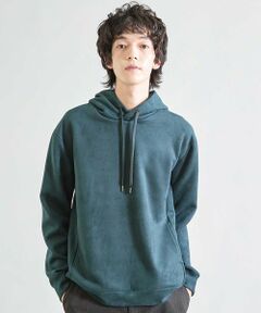 MEN'S BIGI / メンズビギ スウェット | リラックスフィットフェイクスウェード パーカー