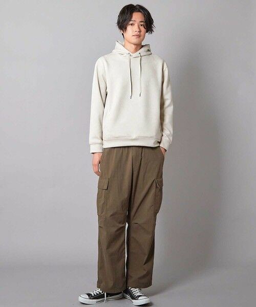 MEN'S BIGI / メンズビギ スウェット | リラックスフィットフェイクスウェード パーカー | 詳細6