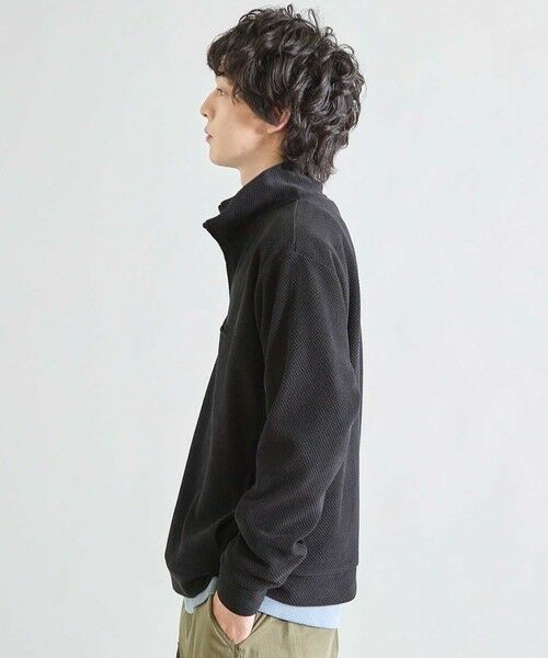MEN'S BIGI / メンズビギ スウェット | ハニカムモールハーフジップスタンド | 詳細8
