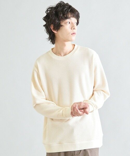 MEN'S BIGI / メンズビギ スウェット | ニットソーハニカムクルーネック | 詳細1