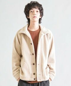 MEN'S BIGI / メンズビギ その他アウター | スタンドカラー ボアフリースジャケット