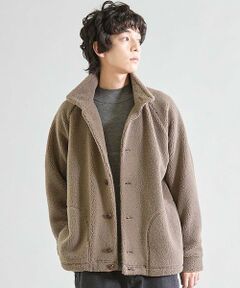 MEN'S BIGI / メンズビギ その他アウター | スタンドカラー ボアフリースジャケット