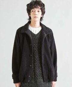MEN'S BIGI / メンズビギ その他アウター | スタンドカラー ボアフリースジャケット