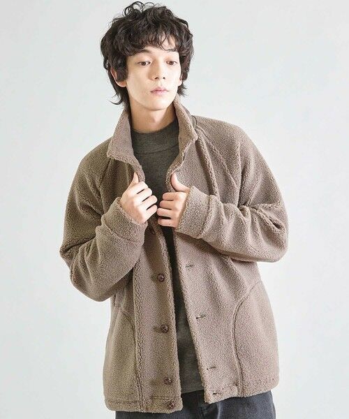 MEN'S BIGI / メンズビギ その他アウター | スタンドカラー ボアフリースジャケット | 詳細8