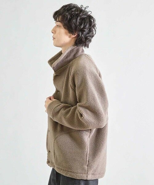 MEN'S BIGI / メンズビギ その他アウター | スタンドカラー ボアフリースジャケット | 詳細9