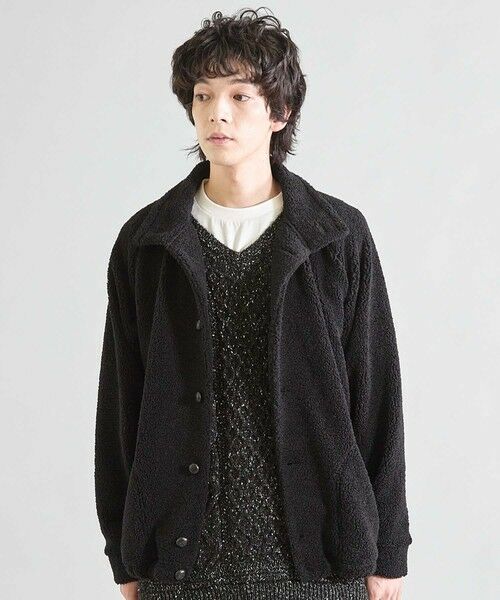 MEN'S BIGI / メンズビギ その他アウター | スタンドカラー ボアフリースジャケット | 詳細14