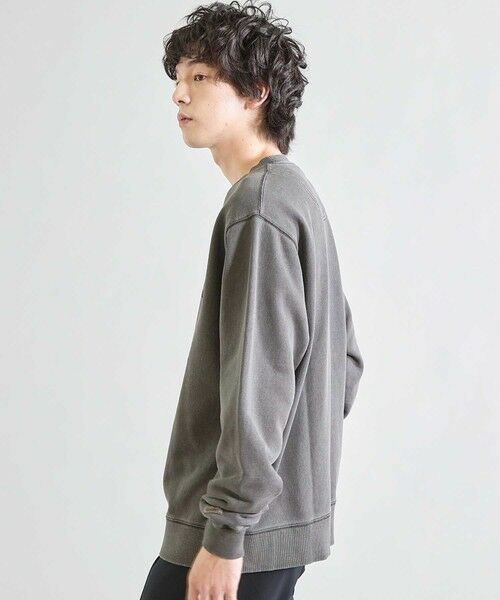 MEN'S BIGI / メンズビギ スウェット | 【Good wear×BARRY McGEE×UNION STATION】ピグメント加工 別注クルーネックスウェット | 詳細7