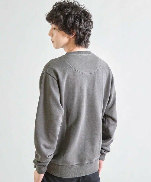 MEN'S BIGI / メンズビギ スウェット | 【Good wear×BARRY McGEE×UNION STATION】ピグメント加工 別注クルーネックスウェット | 詳細8