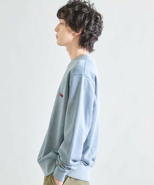 MEN'S BIGI / メンズビギ スウェット | 【Good wear×BARRY McGEE×UNION STATION】ピグメント加工 別注クルーネックスウェット | 詳細13