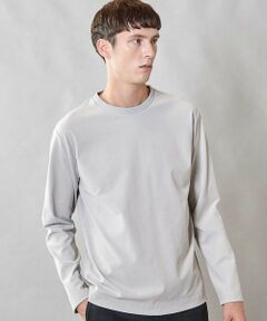 MEN'S BIGI / メンズビギ Tシャツ | 【速乾・抗菌」】スクエアジャガードクルーネックロンＴ