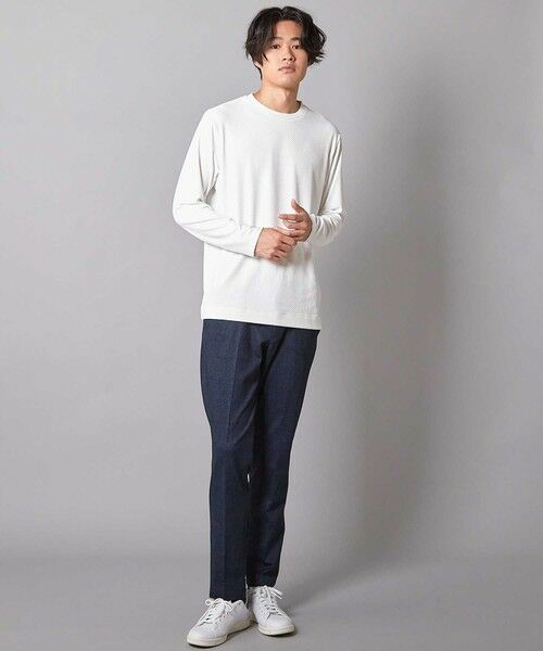 MEN'S BIGI / メンズビギ Tシャツ | 【速乾・抗菌」】スクエアジャガードクルーネックロンＴ | 詳細5