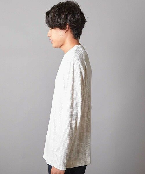 MEN'S BIGI / メンズビギ Tシャツ | 【速乾・抗菌」】スクエアジャガードクルーネックロンＴ | 詳細2