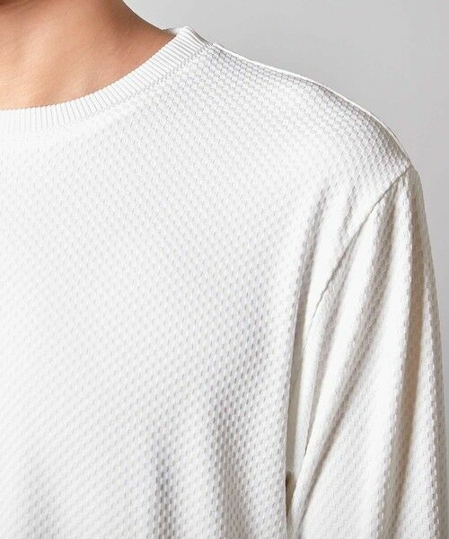 MEN'S BIGI / メンズビギ Tシャツ | 【速乾・抗菌」】スクエアジャガードクルーネックロンＴ | 詳細4