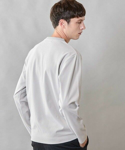 MEN'S BIGI / メンズビギ Tシャツ | 【速乾・抗菌」】スクエアジャガードクルーネックロンＴ | 詳細8