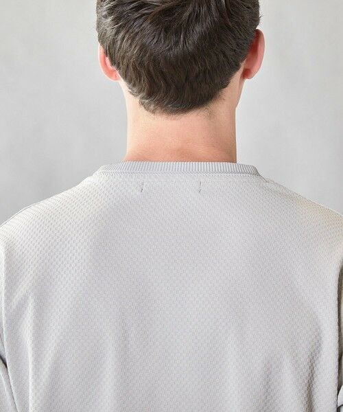 MEN'S BIGI / メンズビギ Tシャツ | 【速乾・抗菌」】スクエアジャガードクルーネックロンＴ | 詳細10