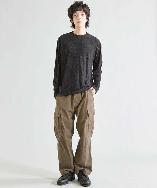 MEN'S BIGI / メンズビギ スウェット | ミルジャガードジオメトリック柄クルーネック | 詳細4