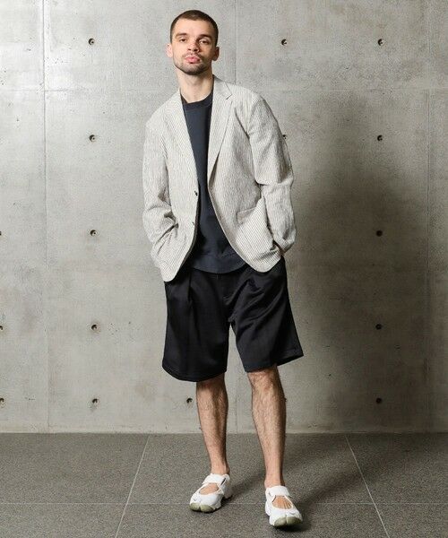 MEN'S BIGI / メンズビギ その他パンツ | グロッシースウェットハーフパンツ | 詳細1