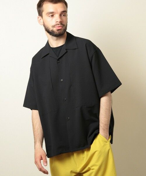 MEN'S BIGI / メンズビギ シャツ・ブラウス | シアサッカーBIGヨークポケットャツ（ブラック）