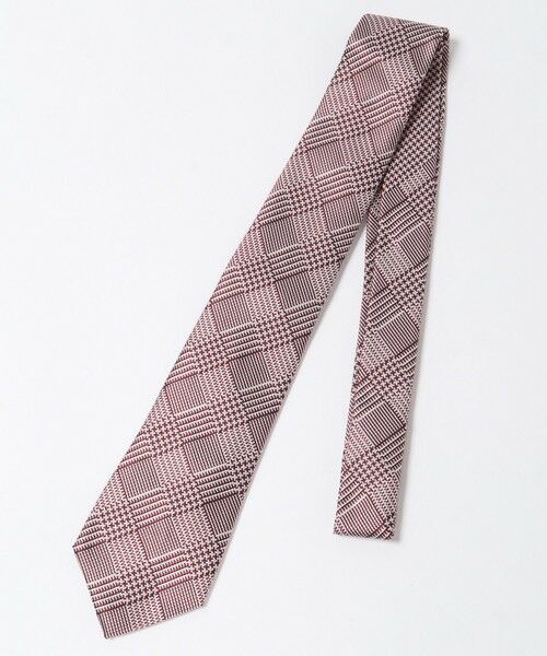 MEN'S BIGI / メンズビギ ネクタイ | 小剣クレリック配色チェック/千鳥柄タイ | 詳細4