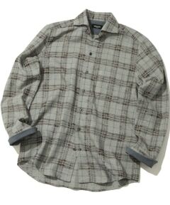 MEN'S BIGI / メンズビギ シャツ・ブラウス | カスレチェックジャガードカッタウェイスキッパーシャツ