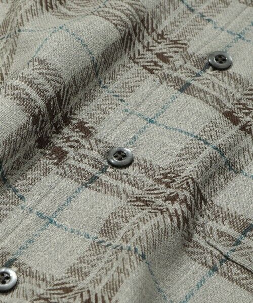 MEN'S BIGI / メンズビギ シャツ・ブラウス | カスレチェックジャガードカッタウェイスキッパーシャツ | 詳細4